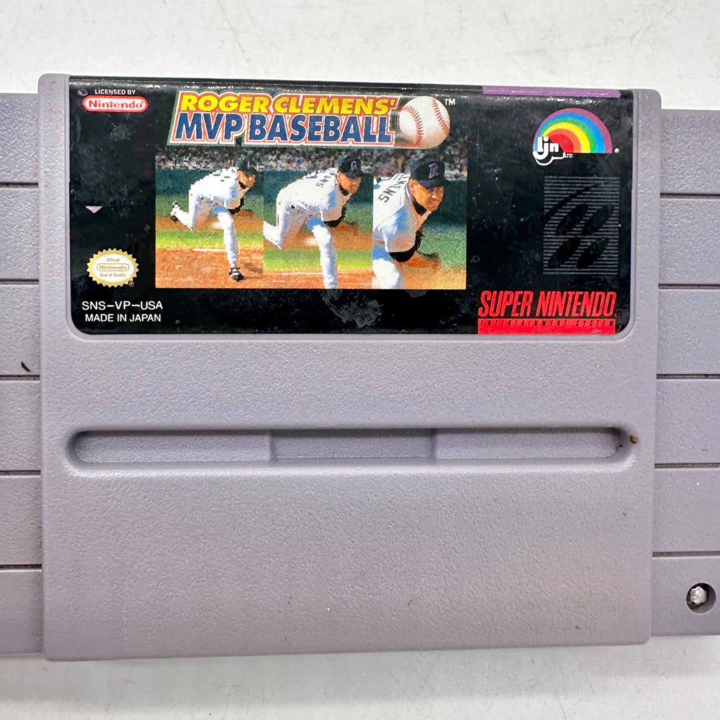 Super Nintendo SNES 3 Game Cartridges Lot 1990s Sim City Baseball Football Games