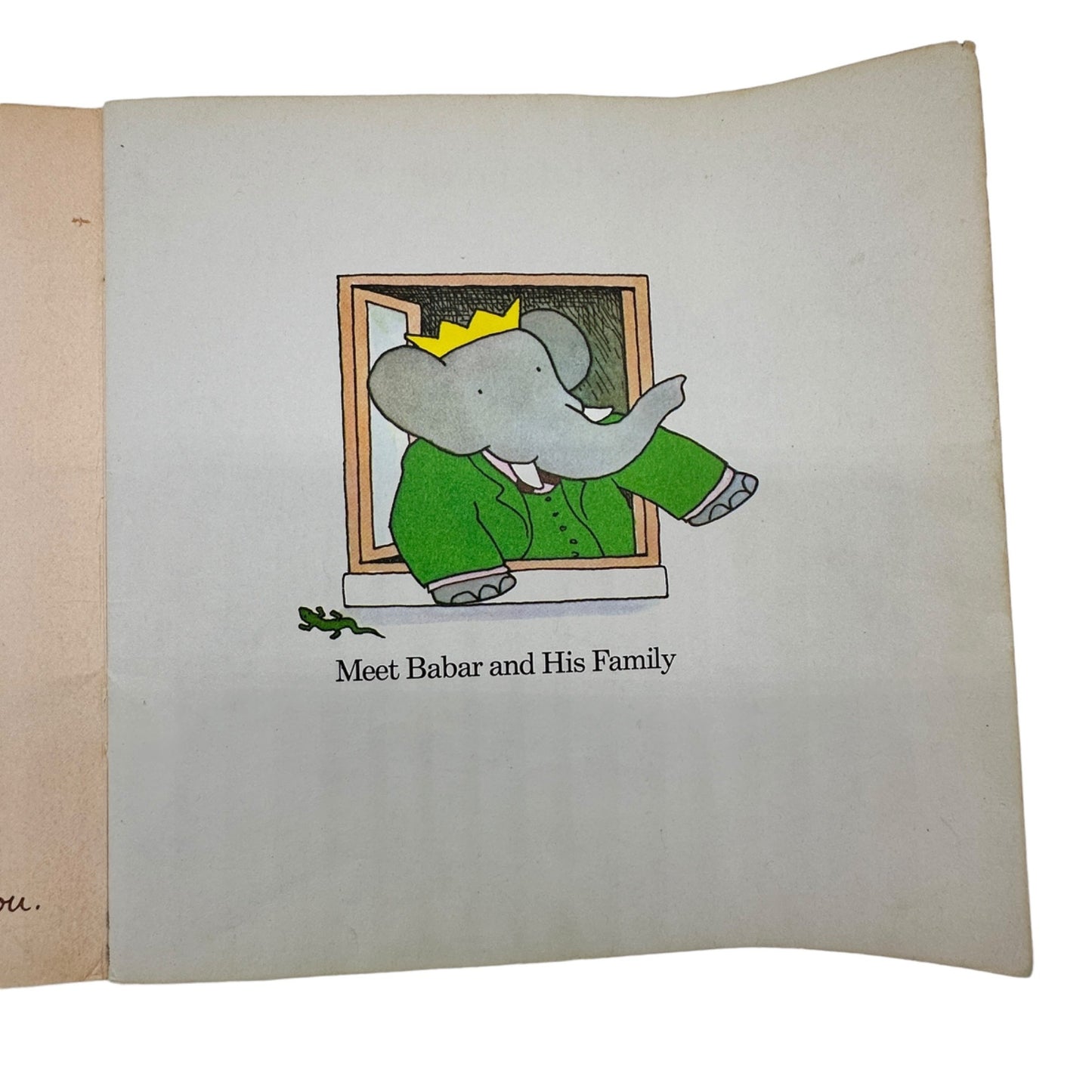 Meet Babar and His Family Laurent de Brunhoff (1973) Vintage Paperback Some Wear
