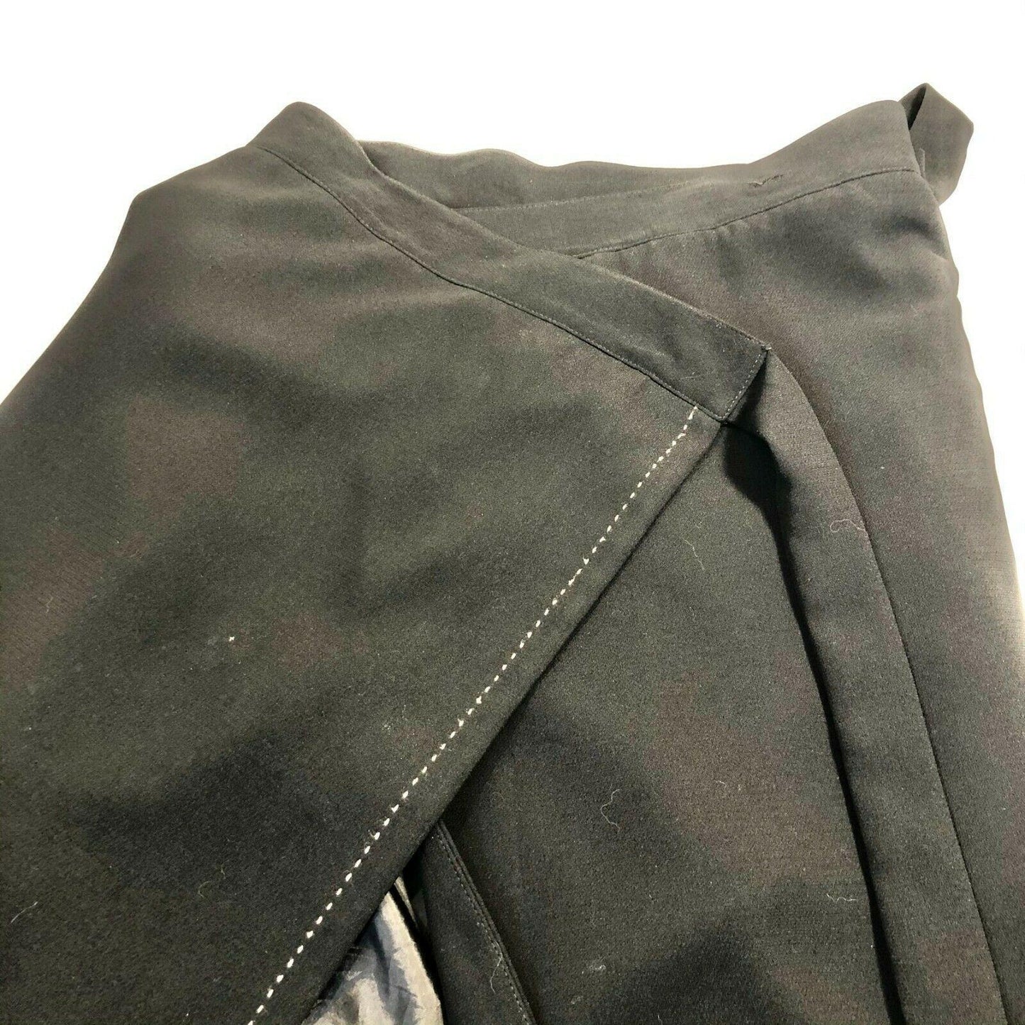 Sport Collection Black A-line Wrap Skirt Lined Heavy Womens Size 10
