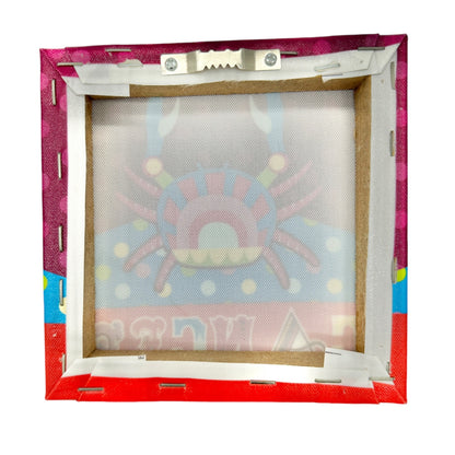 Cancer Zodiac Sign Canvas Art 6 x 6 Inches Wall Hanging Vibrant Multicolor