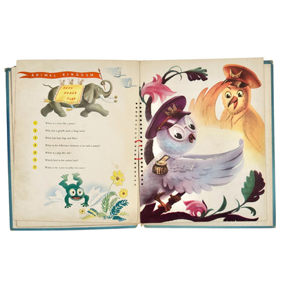 1943 Hide And Seek Riddle Book By Carlyle Leech and John McKenna Vtg Puzzle Book