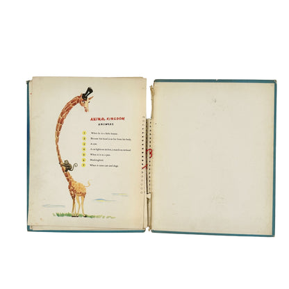 1943 Hide And Seek Riddle Book By Carlyle Leech and John McKenna Vtg Puzzle Book