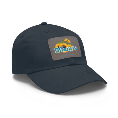 Tiffany's Treasures & Trinkets Baseball Hat with Leather Patch in Rectangle