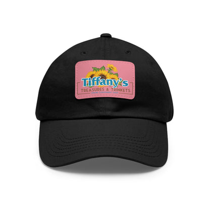 Tiffany's Treasures & Trinkets Baseball Hat with Leather Patch in Rectangle