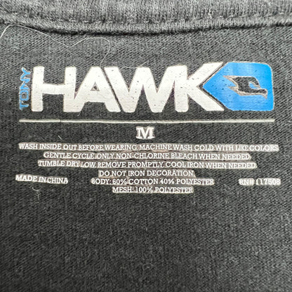 Tony Hawk T-Shirt Mens M American Flag Black Grey Red White Patriotic