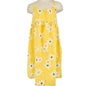 Hanna Andersson Girls Size 5 Sun Dress Yellow White Flowers Crossover Straps