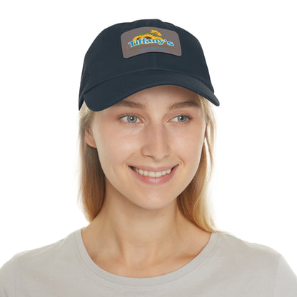 Tiffany's Treasures & Trinkets Baseball Hat with Leather Patch in Rectangle