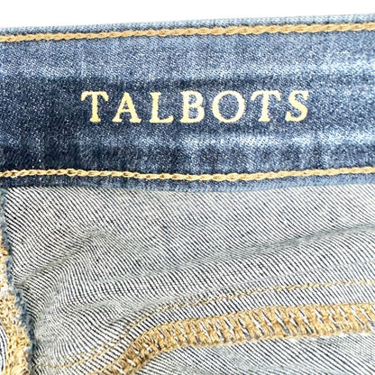 Talbots Womens Curvy Ankle Jeans 14P Medium Wash Stretch Denim