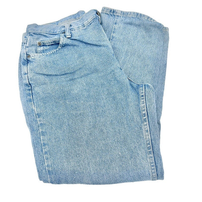 Riders Relaxed Denim Jeans Womens 16 P Light Blue Straight Leg 5 Pocket