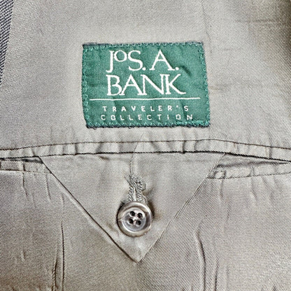 Jos A Banks Traveler's Collection Suit Men's Gray Jacket and Slacks EUC