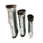 Transpac Galvanized Metal Containers Trio Rustic Oval Design Storage Buckets