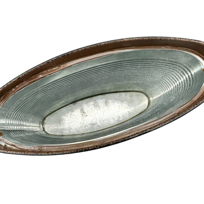 Transpac Galvanized Metal Containers Trio Rustic Oval Design Storage Buckets