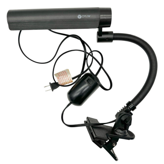 OttLite GX7909 Clip-On Task Lamp 13W Black Adjustable Flexible Arm Multiple Uses