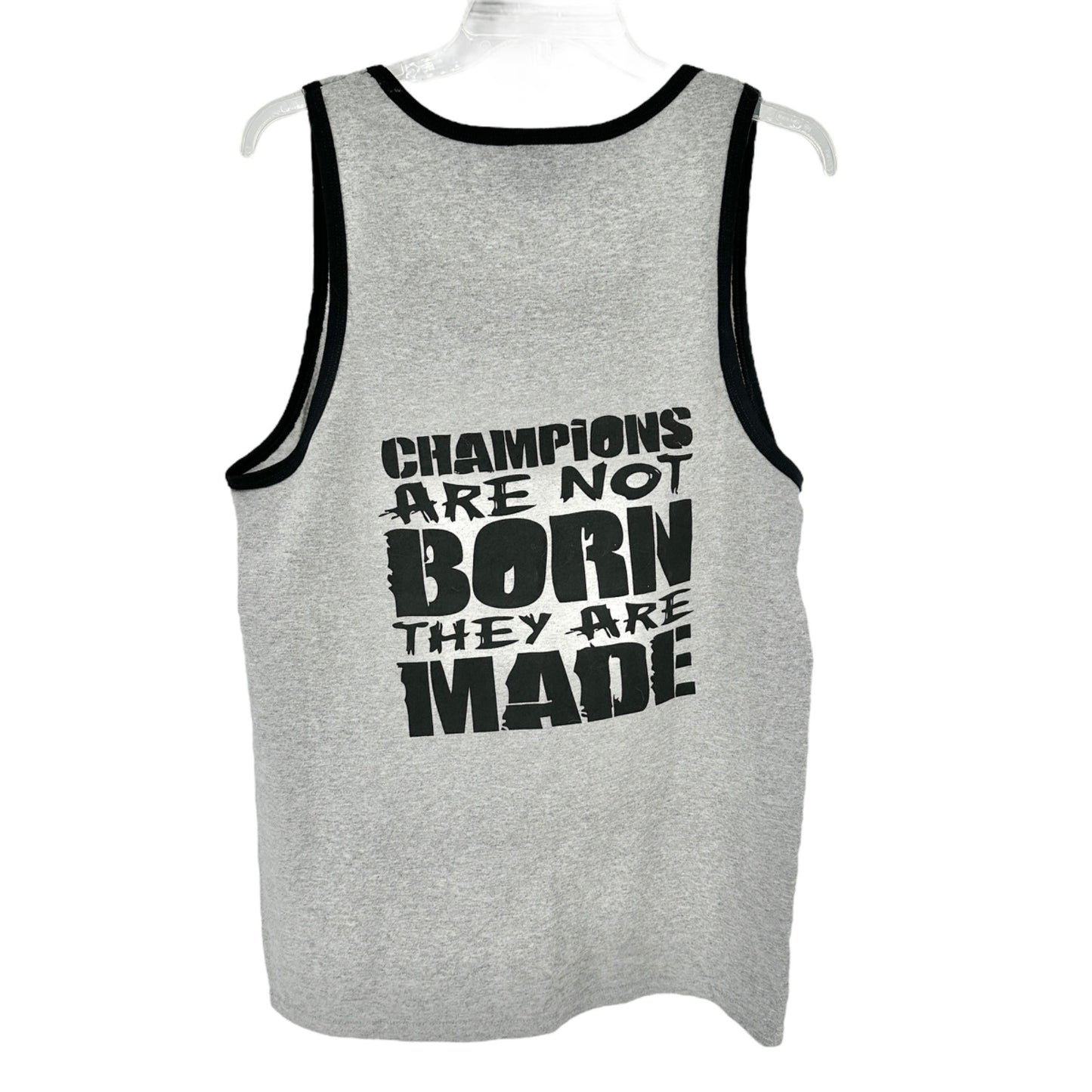 Port & Co Tank Top Mens M Gray VA High School League Track Field Champions 2019