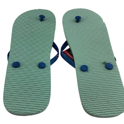 Flip Flops Seas The Day Womens L (9-10) beach pool camping casual NWT