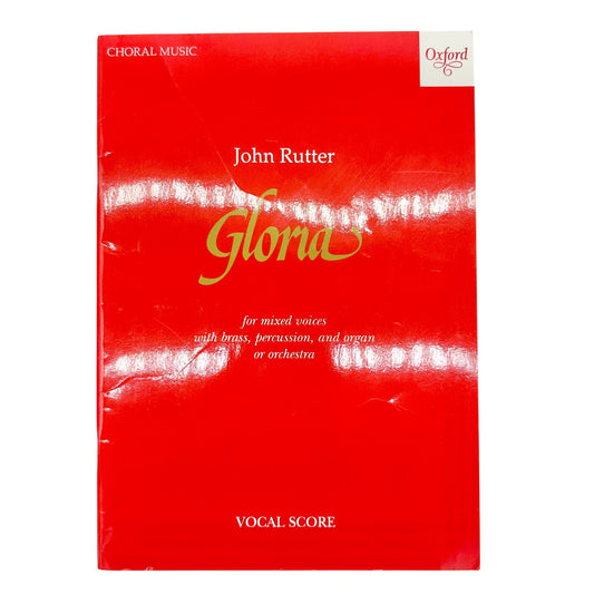Gloria By John Rutter Vocal Score For Mixed Voices With Brass Percussion Organ