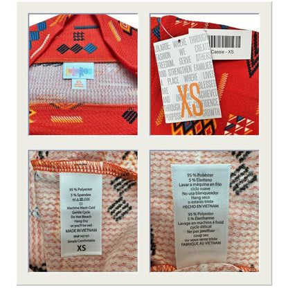 LuLaRoe Cassie Bundle of 2 Womens XS Skirts Pencil Multicolor NWT