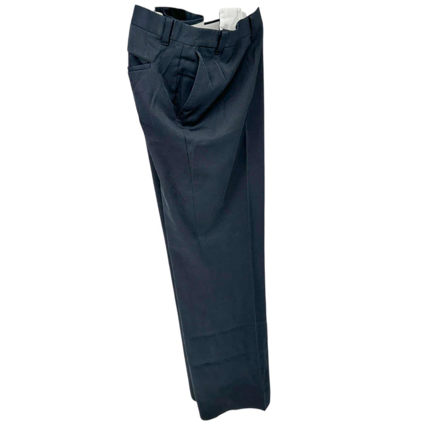 Harbor Bay Mens Dress Pants 56/30 Navy Blue Polyester Classic Fit Flat Front