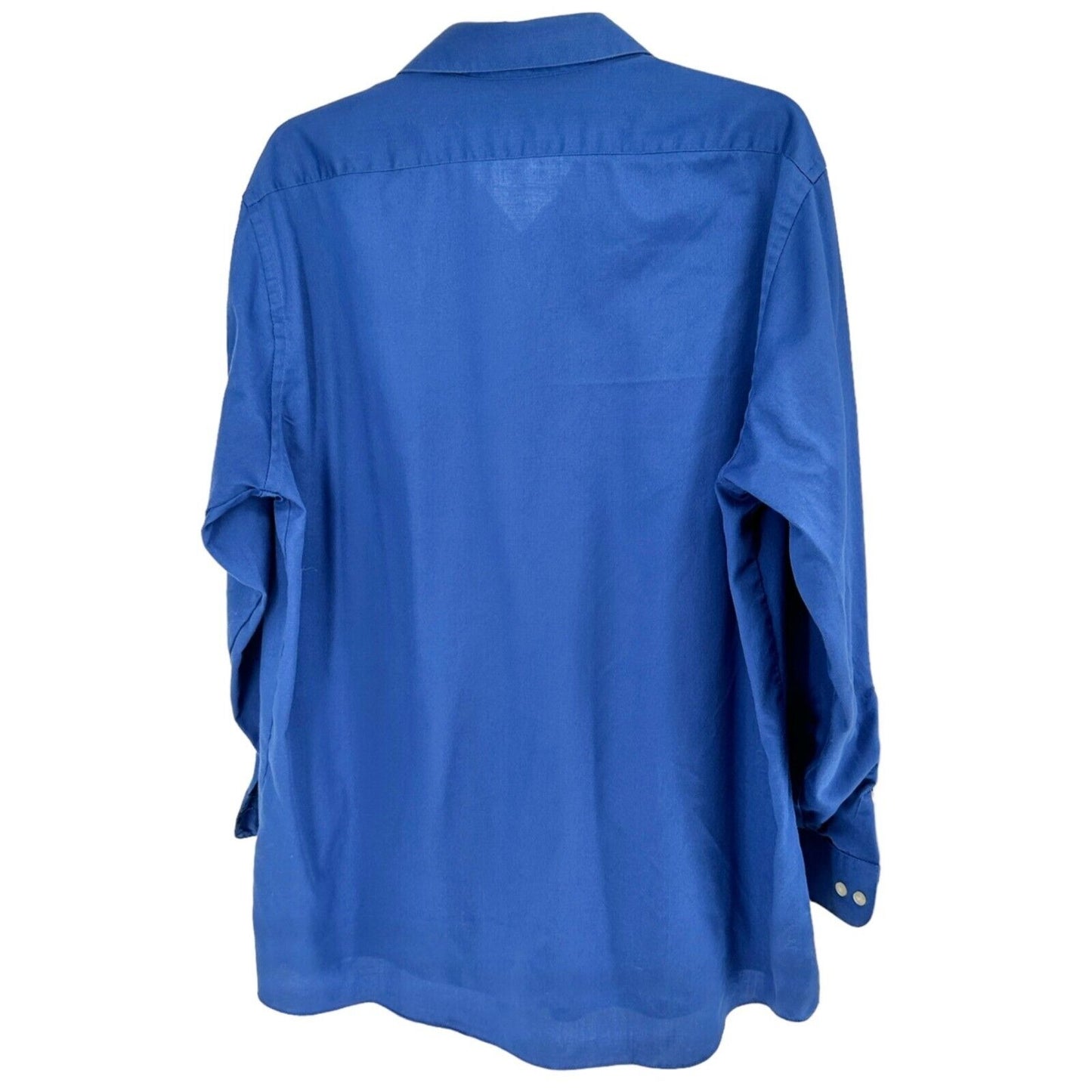 Van Heusen Men's Regular Fit Dress Shirt Blue 16.5 32/33 LS Stretch