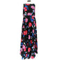 Torrid 18 Maxi Dress Black Floral Georgette Sleeveless High Neck Back Zip NWT