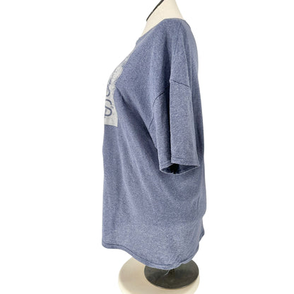 Back and Body Hurts Graphic Tee 2XL Blue Cotton Blend Delta Pro Weight Unisex