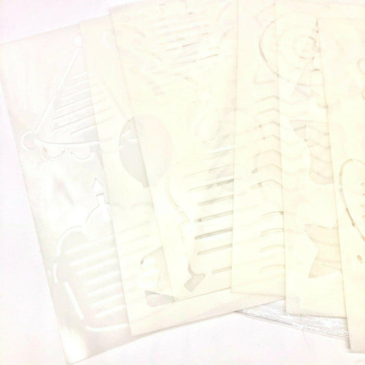 Pkg of 10 Doodling Templates Baby Flower Butterfly Designs Patterns NEW