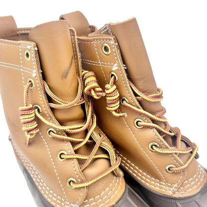 LL Bean Bean Boots Womens Size 6M Brown Lace Up Duck Boot