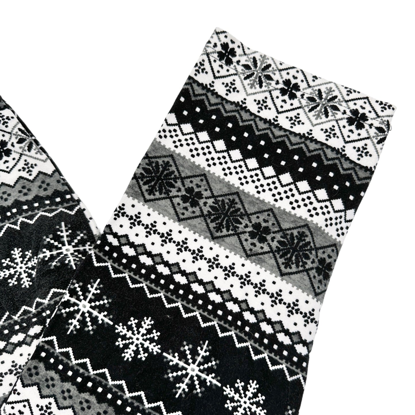Time And Tru Leggings XXXL 3XG 22 Black White Gray Fair Isle Look