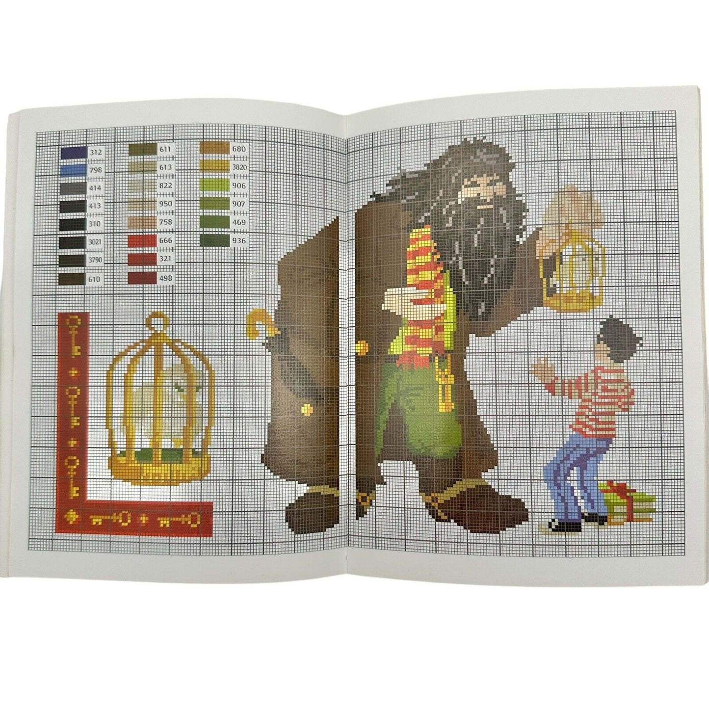 Harry Potter Cross Stitch Patterns Paperback Book In French 2001 Mango Pratique