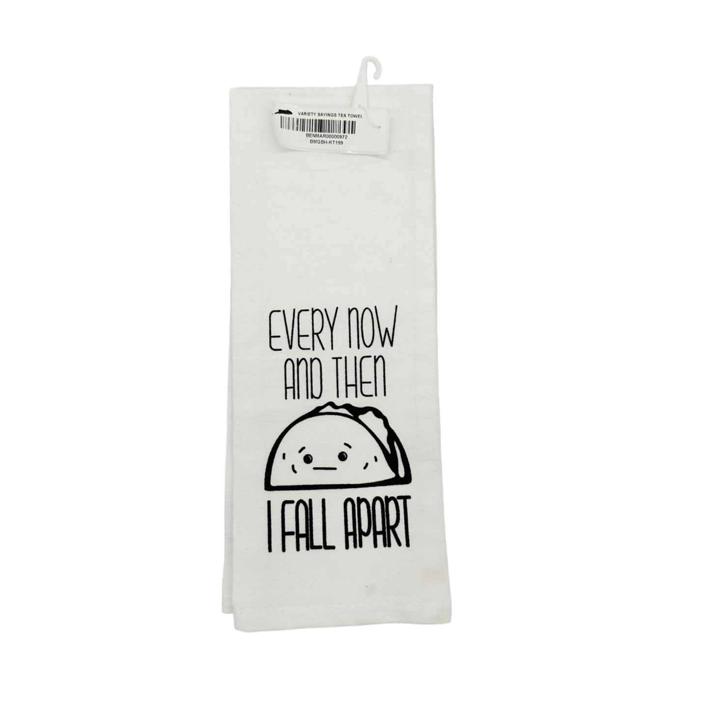 Set of 3 Dish Towels 25 x 15 White Tan Various Sayings Humorous NWT