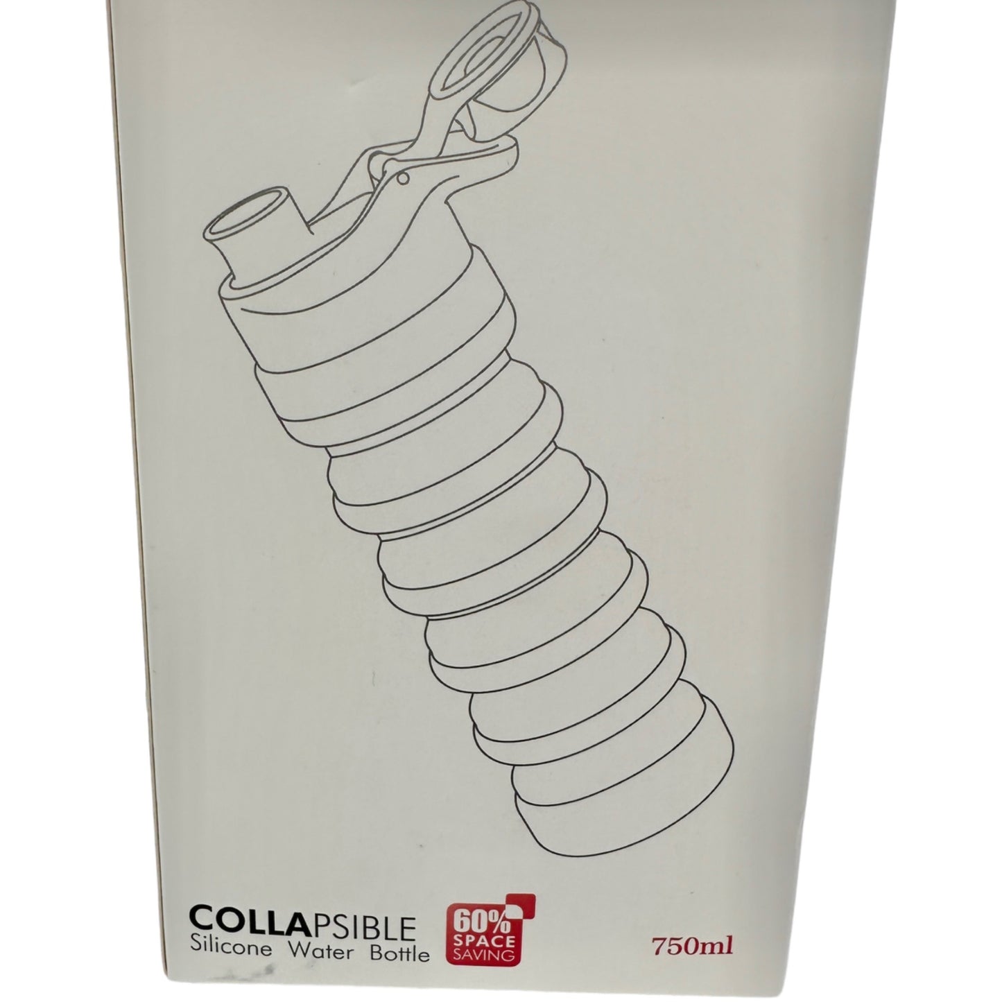 Nefeeko Collapsible Water Bottle 26oz Pink Green Silicone Travel Leakproof NIB