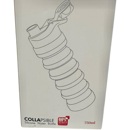 Nefeeko Collapsible Water Bottle 26oz Pink Green Silicone Travel Leakproof NIB