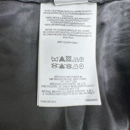 Brooks Brothers Pants Womens 10 Black Plaid Lined Pockets Button Zip Closure EUC