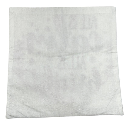 Christmas Pillow Covers 2 I'll Be Home & All Is Calm Printed 18x18 Cotton Linen