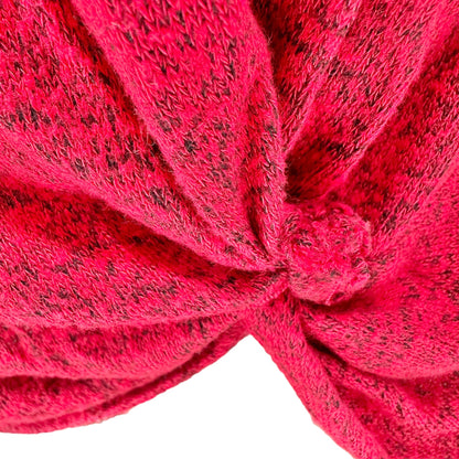 Wonder Nation Top Girls L (10-12) Red Black Crew Neck LS Knot Bottom EUC