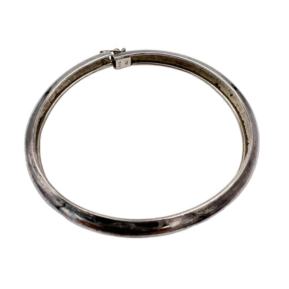Vintage Bracelet Women's 8 in Sterling Silver Bangle Clasp Closure