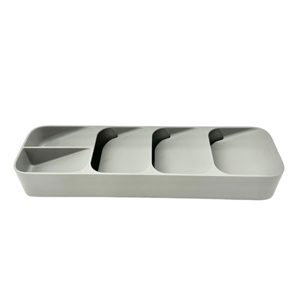 Joseph DrawerStore Compact Cutlery Organizer 16 x 4 x 2 Gray EUC