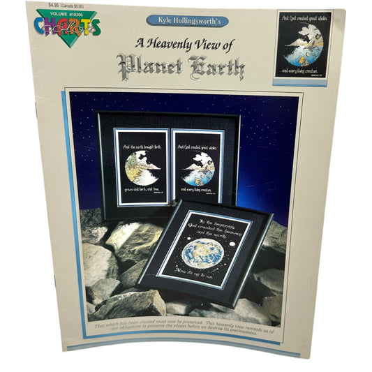 A Heavenly View Of Planet Earth Cross-Stitch Pattern Book By Kyle Hollingsworth
