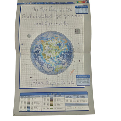 A Heavenly View Of Planet Earth Cross-Stitch Pattern Book By Kyle Hollingsworth