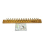 Wooden Tie Rack With Brass Pegs 20 x 3 x 2 Includes Mounting Hardware