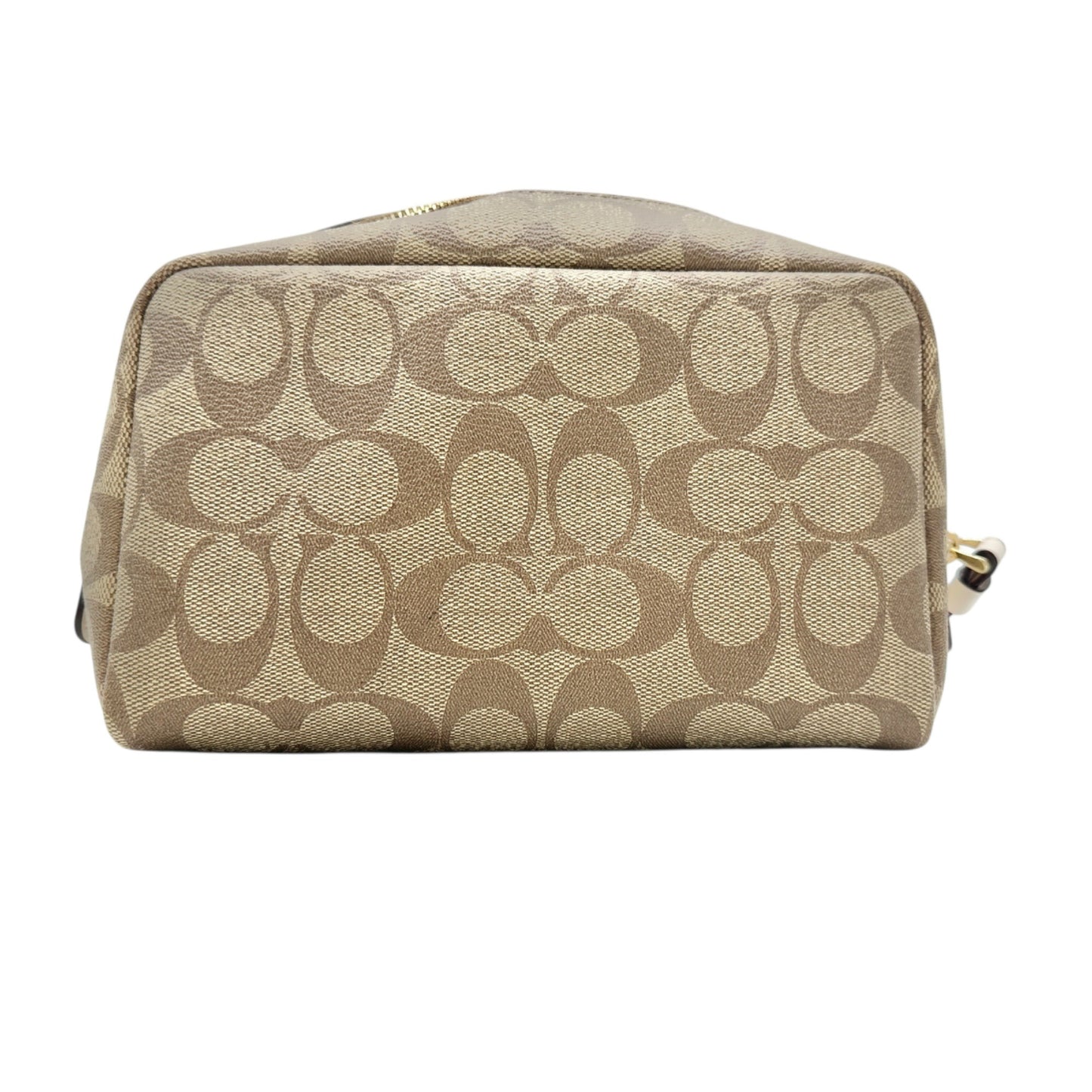Coach Signature Canvas Wristlet With LOVE Graphic Design 8 x 4.5 x 3 Inches NWT