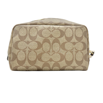 Coach Signature Canvas Wristlet With LOVE Graphic Design 8 x 4.5 x 3 Inches NWT