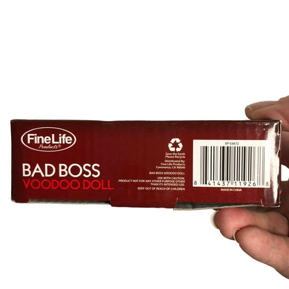 Bad Boss Voodoo Doll With Pins By FineLife Products