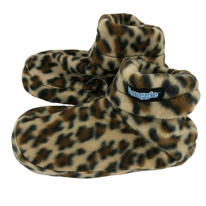 Snuggie Slippers Childrens Kids Leopard Plush M (13-1) NIB Soft Cozy Comfortable