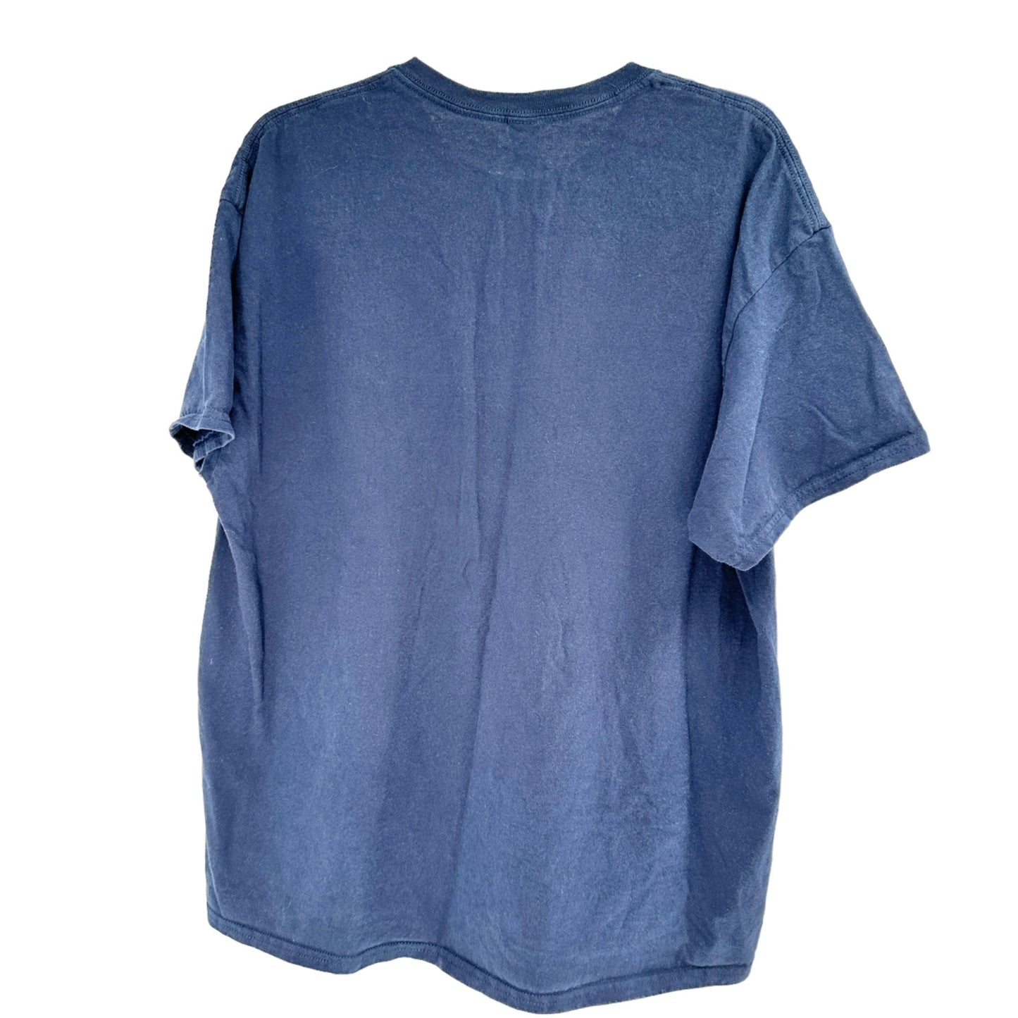 I Am Currently Unsupervised T-Shirt XL Blue w Red White Lettering Gildan