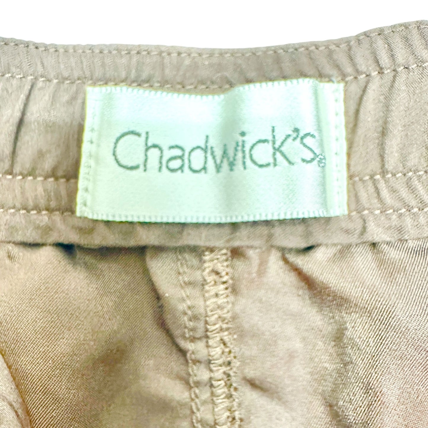 Chadwicks Bermuda Swim Shorts Womens Size 18 Brown Long Polyester Drawstring