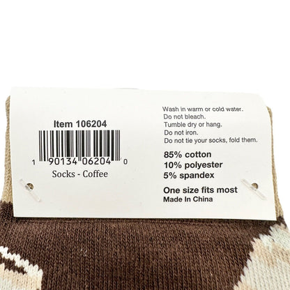 Primitives by Kathy Life Begins After Coffee Box Sign & Socks Gift Set NWT