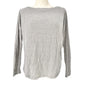 Aeropostle Perfect Waffle Tee Women's XS Gray Seriously Soft Boat Neck LS EUC