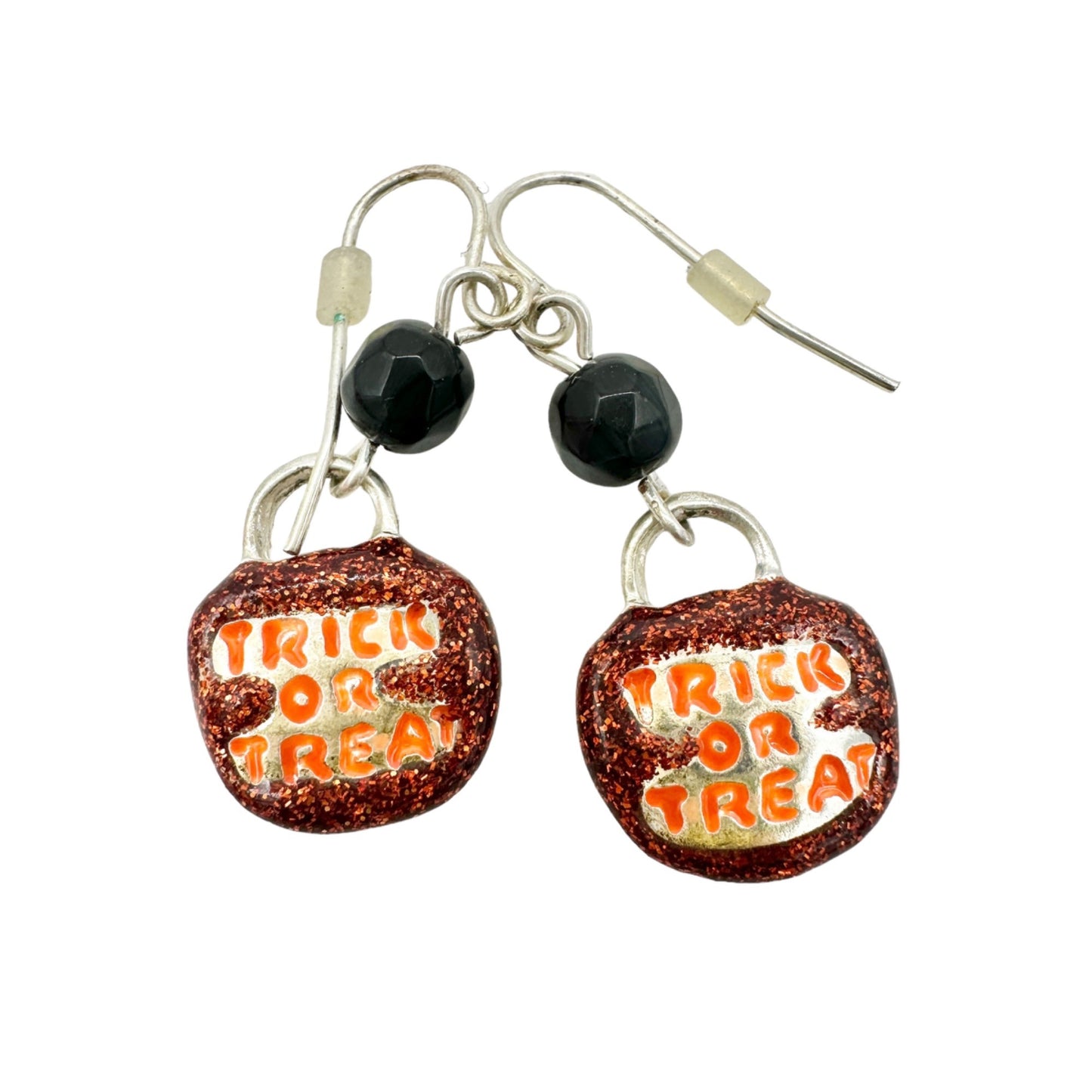 Halloween Earrings Set 6 Pairs Black Cat Witch Hat Candy Corn Trick Or Treat Boo