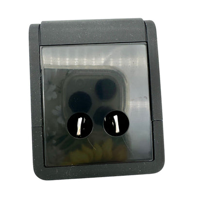 Multi-Nation Travel Adapter with USB Charger Black NEW UK Europe USA Australia